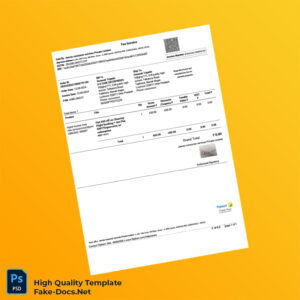 India Jeeves Consumer Services Tax Invoice Template in Word and PDF formats