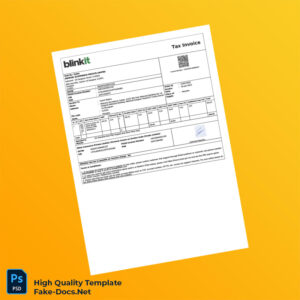 India KEMEXEL ECOMMERCE PRIVATE LIMITED Tax Invoice Template in Word and PDF formats