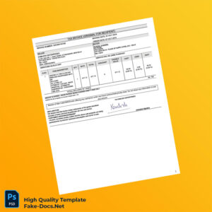 India Kamlesh Enterprises Tax Invoice Template in Word and PDF formats