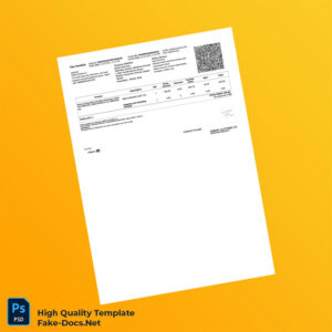 India Kapoor Traders Tax Invoice Template in Word and PDF formats 3 page