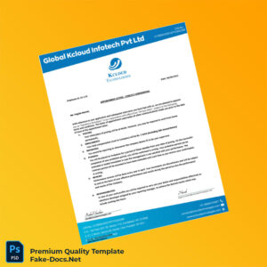 India Kcloud Technologies Employment Verification Letter Template (Word & PDF) 4 page