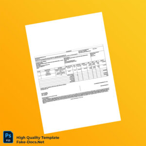 India Kohinoor Televideo Tax Invoice Template in Word and PDF formats 2 page