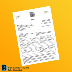 India Krishna Computec Invoice Template in Word and PDF formats 2 page