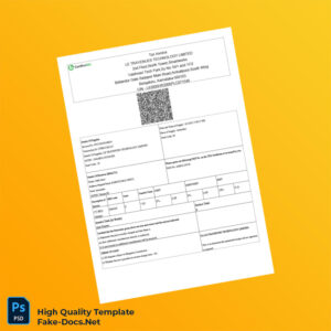 India LE TRAVENUES TECHNOLOGY LIMITED Invoice Template in Word and PDF formats