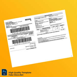 India Laadida Design Studio Invoice Template in Word and PDF formats