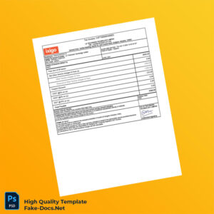 India Le Travenues Technology Limited Tax Invoice Template in Word and PDF formats