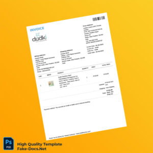 India Leather Ceatra OPC Private Limited Invoice Template in Word and PDF formats