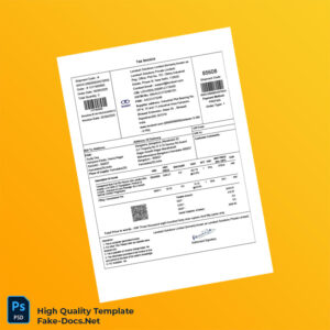 India Lenskart Solutions Limited Tax Invoice Template in Word and PDF formats 2 page