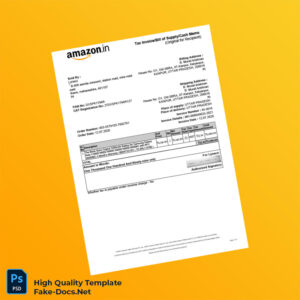 India Lynacz Tax Invoice Template in Word and PDF formats