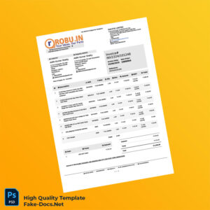 India MACFOS LIMITED Tax Invoice Template in Word and PDF formats 2 page