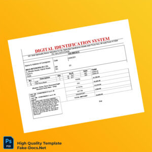 India MAGI INTERIORS Tax Invoice Template in Word and PDF formats 2 page