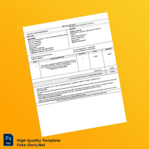India MAGNUM Invoice Template in Word and PDF formats