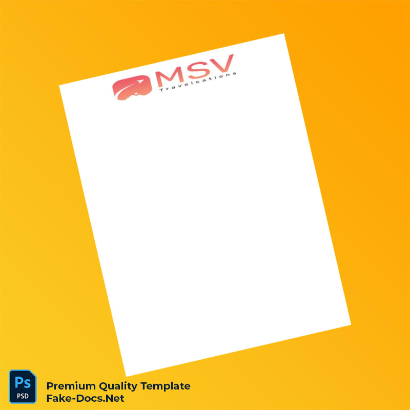 India MSV Travelcations Pvt Ltd Employment Verification Letter Template (Word & PDF) 6 page India MSV Travelcations Pvt Ltd Employment Verification Letter Template (Word & PDF) 6 page