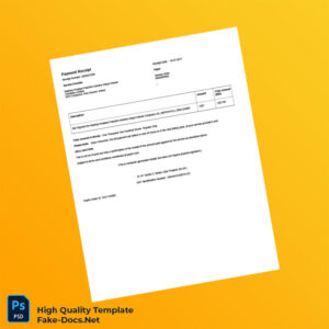 India Madhya Pradesh Paschim Kshetra Vidyut Vitaran Company Limited Receipt Template in Word and PDF formats