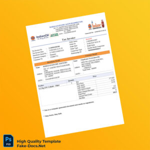 India Mahaganapathy Agencies Tax Invoice Template in Word and PDF formats