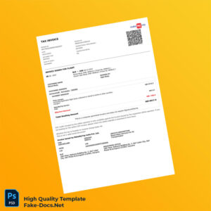 India MakeMyTrip India Pvt Ltd Invoice Template in Word and PDF formats