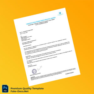India Marteck Solutions Employment Verification Letter Template (Word & PDF) 6 page