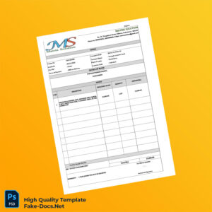 India Matrix Solution Invoice Template in Word and PDF formats