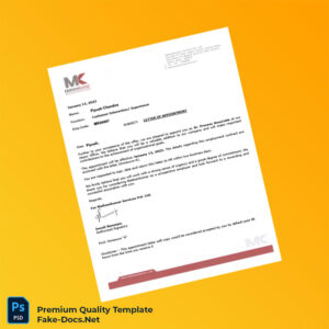 India Mattsenkumar Services Pvt Ltd Employment Verification Letter Template (Word & PDF) 3 page