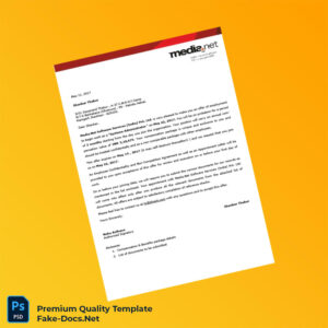 India Media Net Software Services India Pvt Ltd Employment Verification Letter Template (Word & PDF) 3 page