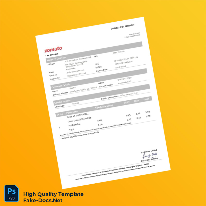 India Meghana Foods Invoice Template in Word and PDF formats 2 page India Meghana Foods Invoice Template in Word and PDF formats 2 page