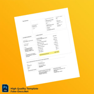 India Meru Mobility Tech Pvt Ltd Tax Invoice Template in Word and PDF formats India Meru Mobility Tech Pvt Ltd Tax Invoice Template in Word and PDF formats