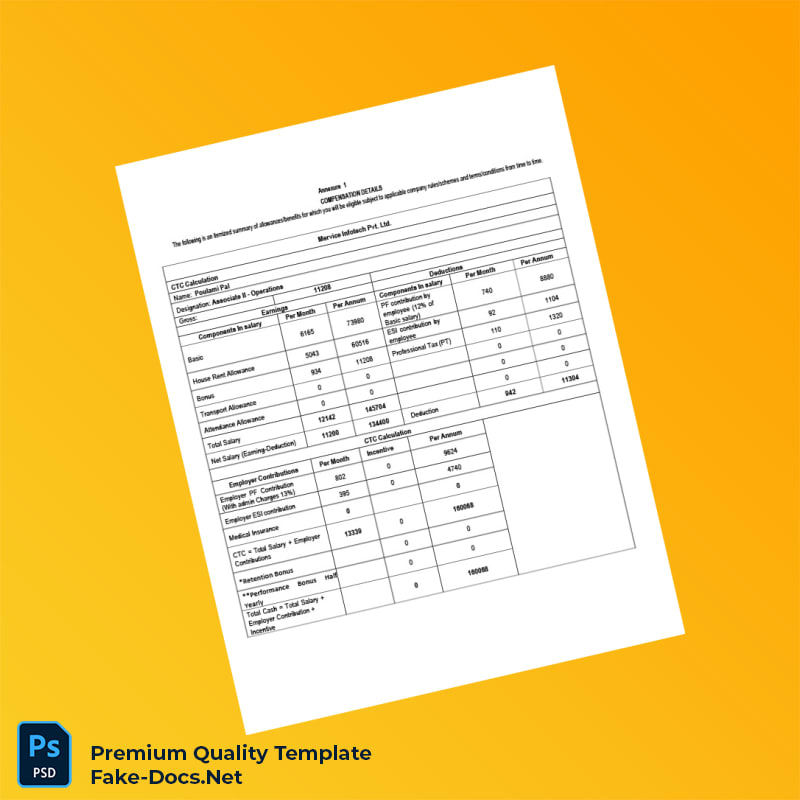 India Mervice Infotech Pvt Ltd Appointment Letter Template (Word & PDF) 6 page India Mervice Infotech Pvt Ltd Appointment Letter Template (Word & PDF) 6 page