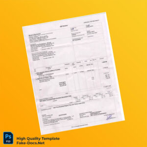 India Modern Electronics Invoice Template in Word and PDF formats