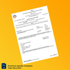 India NALCO Employment Verification Letter Template (Word & PDF) 2 page