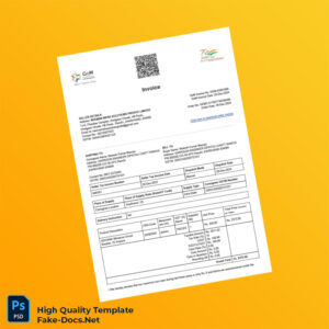 India Neeman Infra Solutions Private Limited Invoice Template in Word and PDF formats 2 page