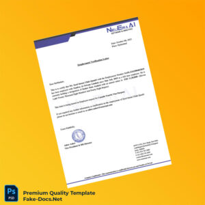 India NeuEra AI Private Limited Employment Verification Letter Template (Word & PDF) 2 page