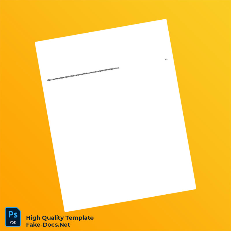 India Nike Invoice Template in Word and PDF formats 2 page India Nike Invoice Template in Word and PDF formats 2 page