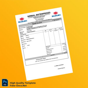 India Nirmal Enterprises Invoice Template in Word and PDF formats India Nirmal Enterprises Invoice Template in Word and PDF formats
