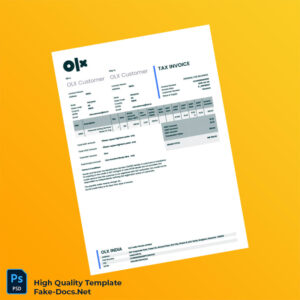 India OLX India Private Limited Tax Invoice Template in Word and PDF formats