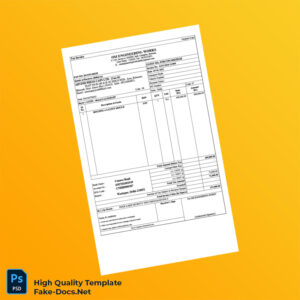 India OM Engineering Works Tax Invoice Template in Word and PDF formats
