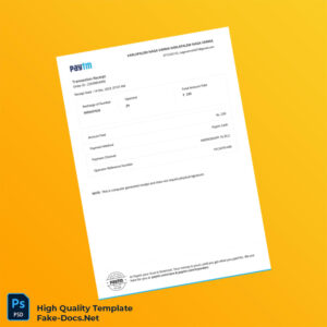 India One97 Communications Limited Invoice Template in Word and PDF formats 2 page