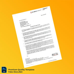 India Orient Paper Mills Appointment Letter Template (Word & PDF) 3 page