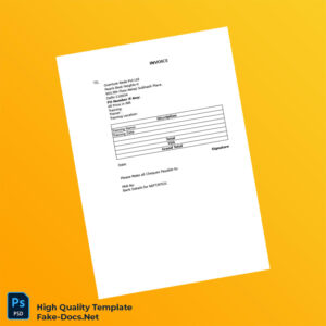 India Overture Rede Pvt Ltd Invoice Template in Word and PDF formats 2 page