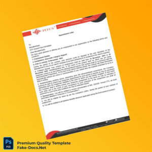 India PITCS Appointment Letter Template (Word & PDF) 7 page