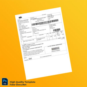 India PW Central Warehouse Invoice Template in Word and PDF formats