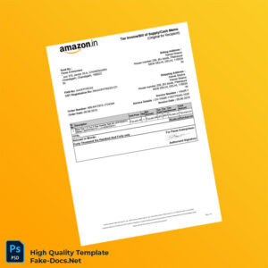 India Paras Enterprises Tax Invoice Template in Word and PDF formats