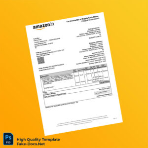 India Pazzo India Tax Invoice Template in Word and PDF formats India Amazon Seller Services Tax Invoice Template in Word and PDF 2 page