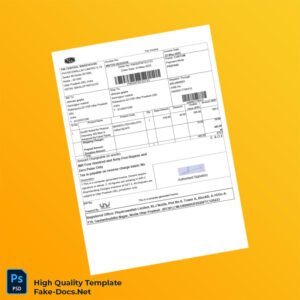 India Physicswallah Limited Tax Invoice Template in Word and PDF formats