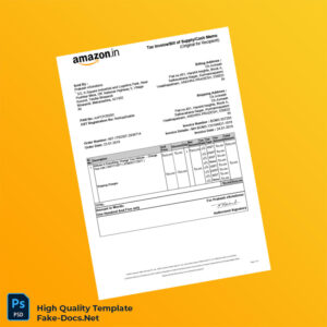 India Prakash eSolutions Tax Invoice Template in Word and PDF formats