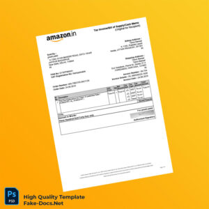 India Preeti Patel Tax Invoice Template in Word and PDF formats