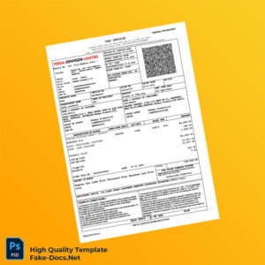 India Prism Johnson Limited Tax Invoice Template in Word and PDF formats 3 page