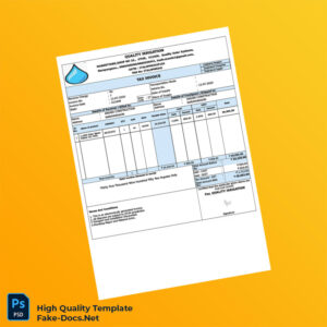India Quality Irrigation Tax Invoice Template in Word and PDF formats