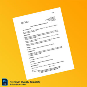 India Quess Corp Employment Verification Letter Template (Word & PDF) 8 page