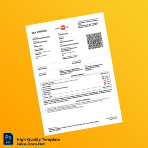 India Quick Ride Invoice Template in Word and PDF formats