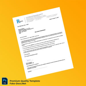 India R Systems International Limited Appointment Letter Template (Word & PDF) 5 page